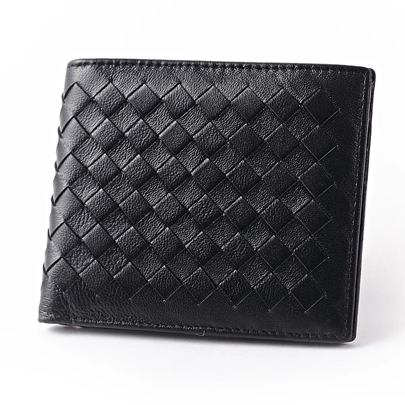 

Carteira Masculina Luxurious High Grade Sheep Skin Knitting Style Men Wallet 2019 Hot Fashion Men's Purses Three Style On Sales