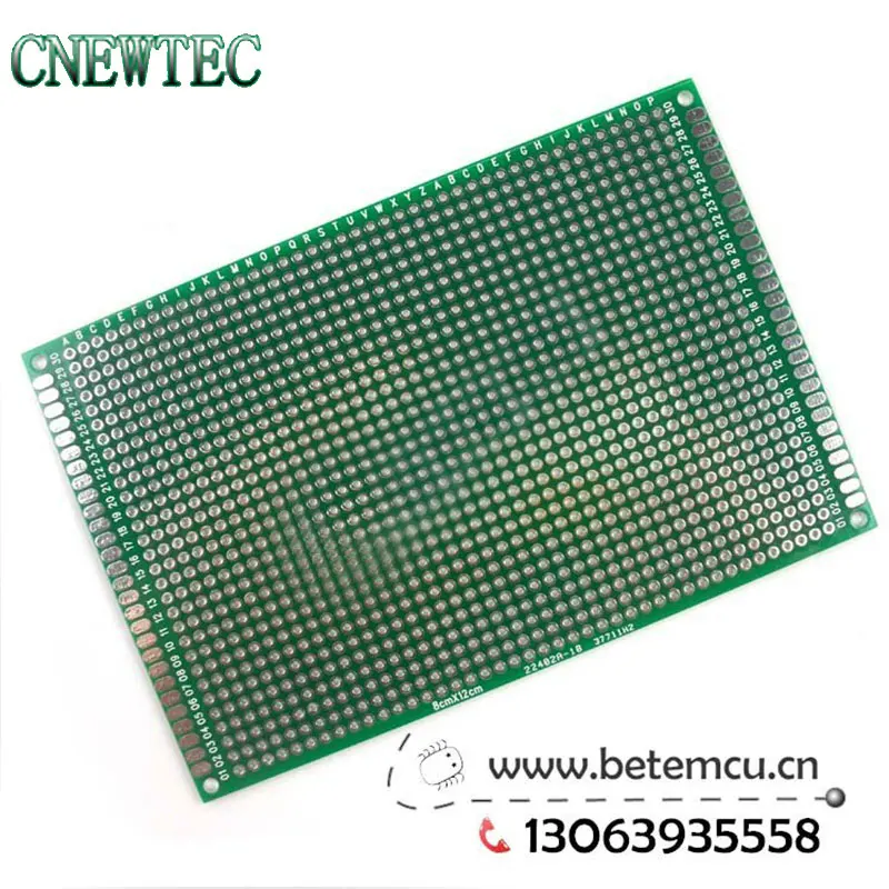 

1pcs 8x12 cm PROTOTYPE PCB 2 layer 8x12 panel Universal Board