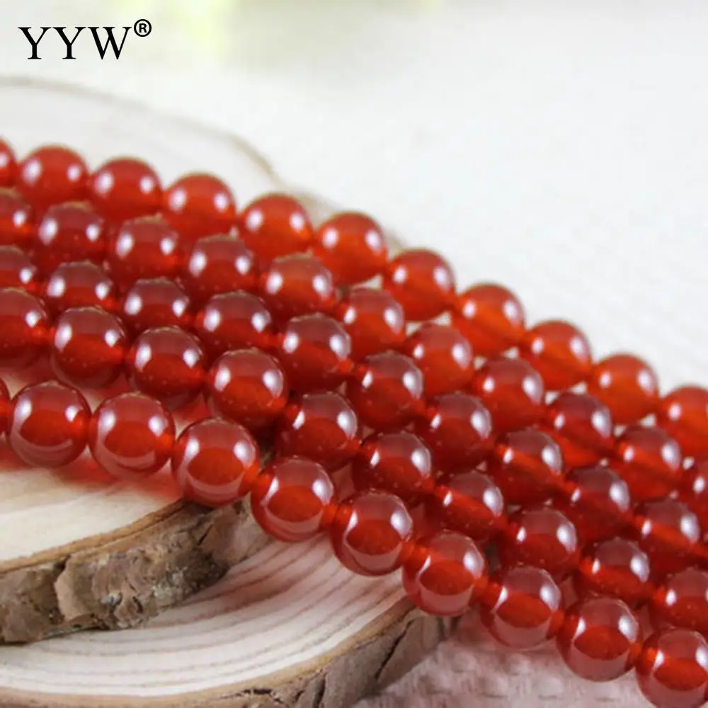 

Natural Stone Beads For Jewelry Making Round 6/8/10/12/14/16mm Loose Red Agata Gem Stone Beads DIY Necklace Bracelet