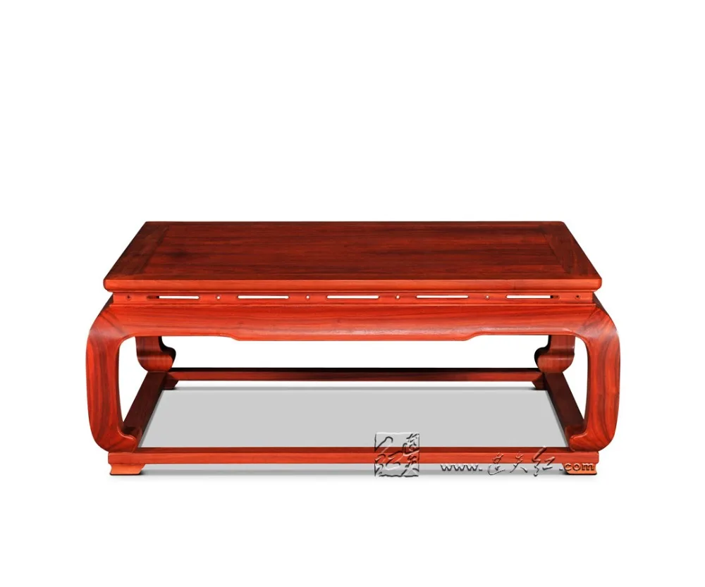 New Modern Rosewood Rectangle Tea Table Chinese Retro Antique Small Dining Desk Living Room Home Furniture Solid Wooden Annatto