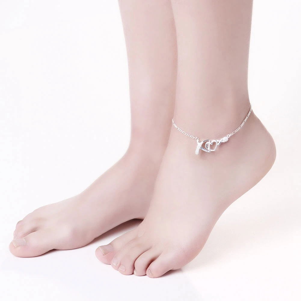A002 New Arrival!!Wholesale fine Anklets,Silver Fashion Jewelry,hanging