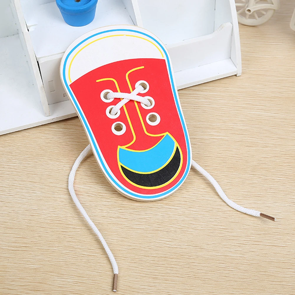 Игрушки Монтессори Обучающие деревянные игрушки для детей обучающая Обувь На