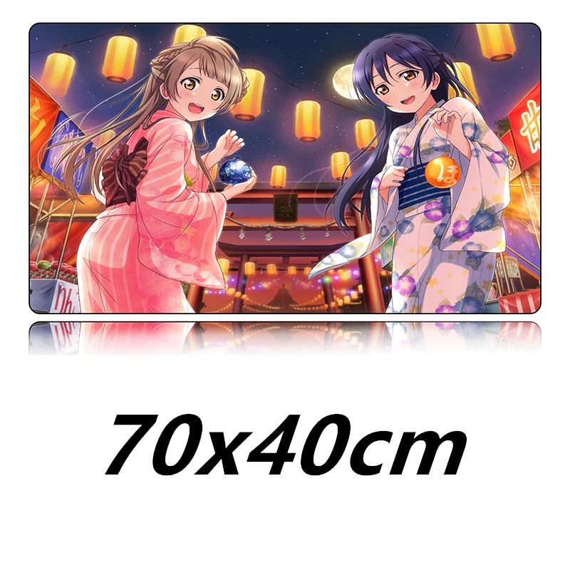 FFFAS большой японский аниме любовь живой коврик для мыши коврик Lovelive живой фестиваль стол для компьютера; стол коврик для мыши офисный мультяшный коврик