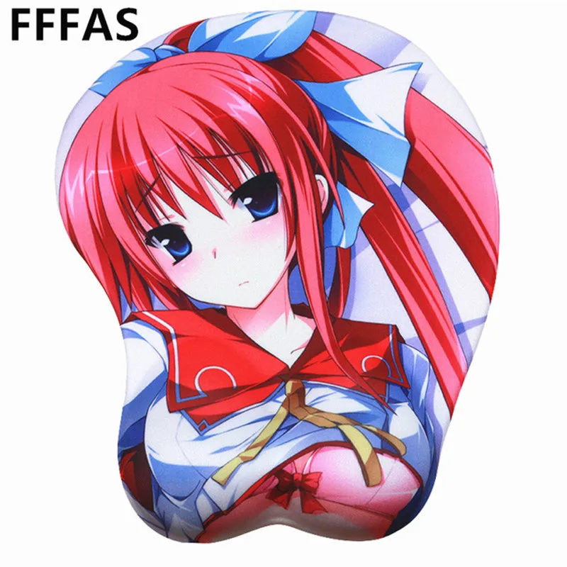 FFFAS 3D Сексуальная подставка для запястья Аниме Коврик мыши Muismat Tapis de souris аниме