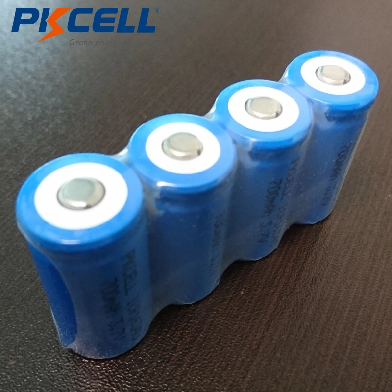 5 шт PKCELL CR123A перезаряжаемые батареи 16340 700mAh 3,7 V ICR16340 литий-ионная батарея для фонарей