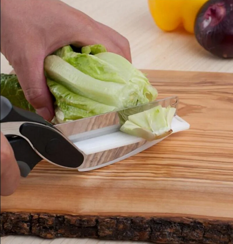 

Stainless Steel Multifunction Kitchen Vegetables Meats Bread Scissors Slicer Chopper Cutter