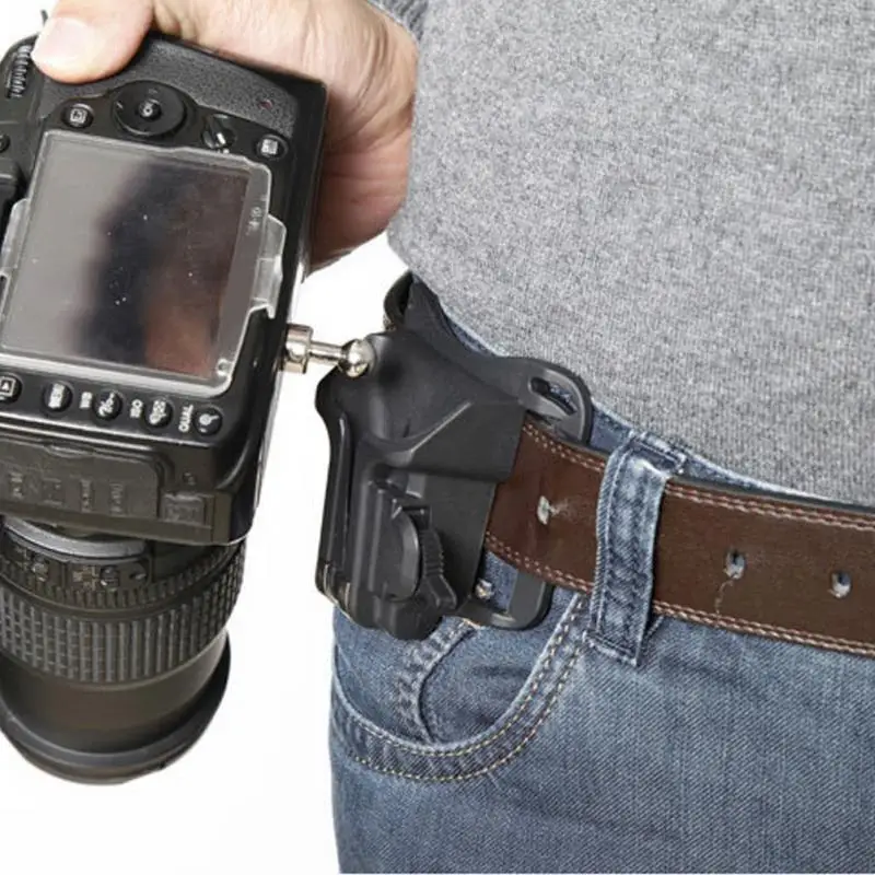 

1Pcs Camera Waist Belt Buckle Holster Quick Strap Hanger Mount for Canon DSLR SLR Camera