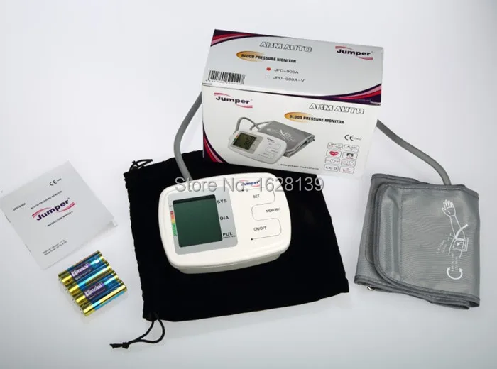 

Jumper Health Care JPD-900A LCD Automatic Digital Upper Arm Blood Pressure BP Monitor Sphygmomanometer Memory recall Tonometer
