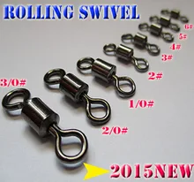 Pivots roulants de pêche en acier à haute teneur en carbone, taille: 6 # --- 3/0 #, quantité: 100 pièces/lot, choisissez ce que vous avez besoin!