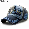 Xthree brand cotton fashion embroidery antique style Baseball Cap casquette snapback hat for men women ► Photo 1/6