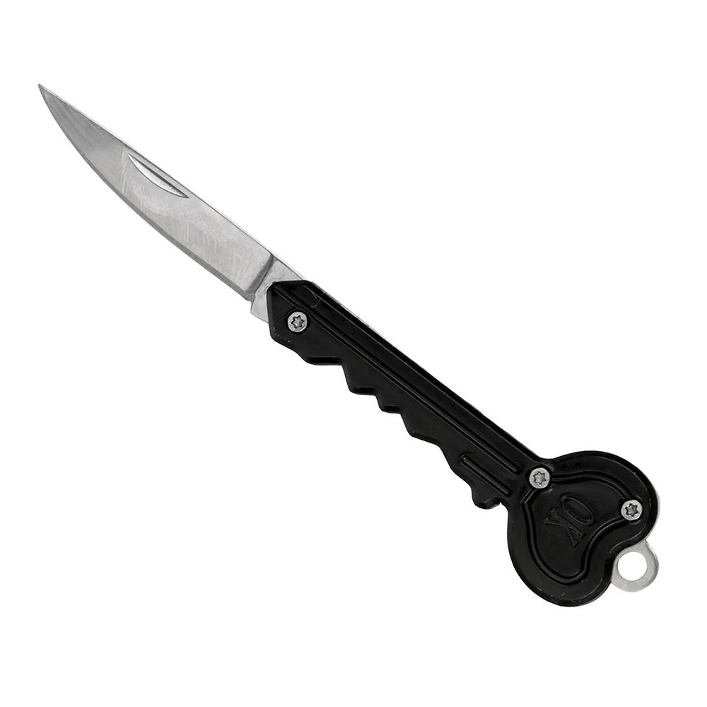 NICEYARD мини-нож в виде ключа складной карманный нож бумажный резак лагерь уличный спасательный ручные приборы наборы ключей лезвие письмо Открыватель коробок - Цвет: Black