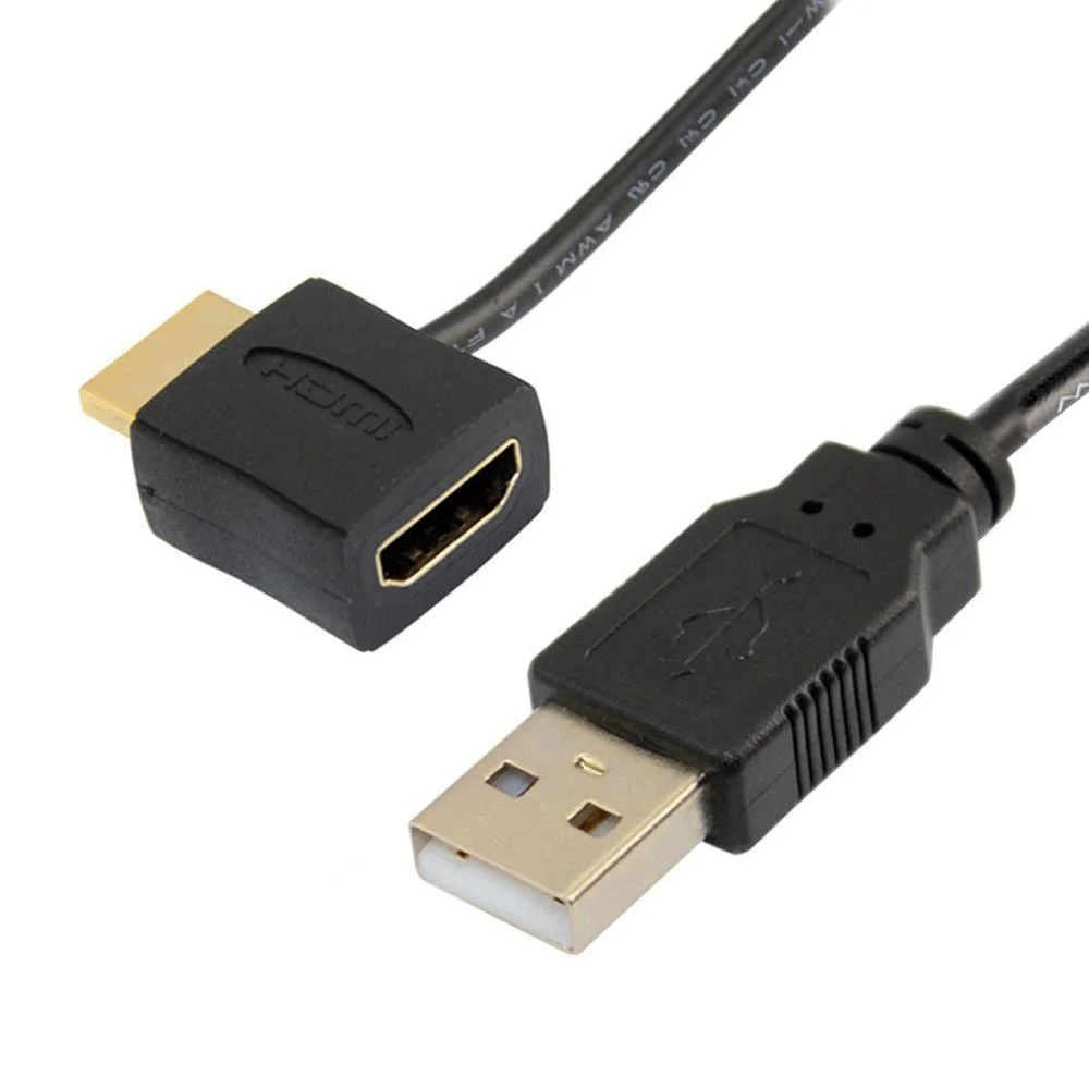 Портативный USB 2 0 HDMI адаптер Папа мама удлинитель питания Соединительный кабель