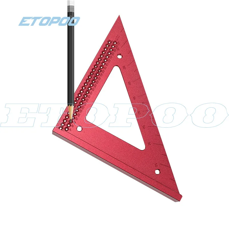 

90 degrees Precision Woodworking Line Scriber Triangle Ruler Measuring Gauge Square Ruler Carpenter Woodworking Tools