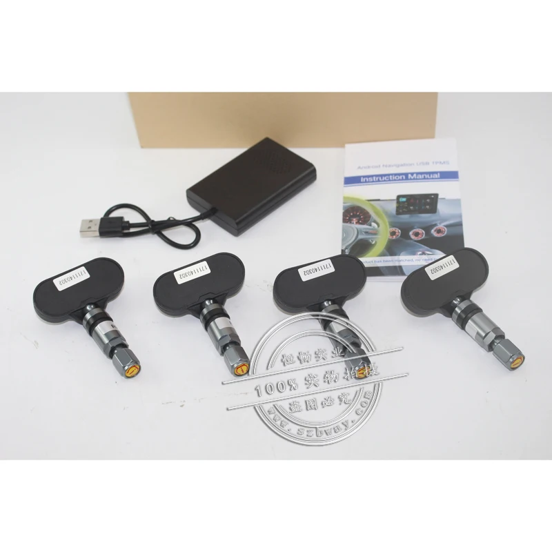 Bway USB автомобильный TPMS Android контроль давления в шинах с 4 внутренними датчиками для Android АВТОМАГНИТОЛЫ АВТОМОБИЛЬНЫЕ системы охранной сигнализации