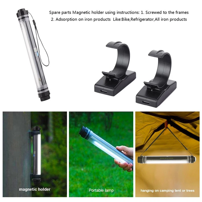 Ceny LED Camping Light IP68 wodoodporna 5200mAh akumulator 42 LED lampa robocza Outdoor przenośne światła 2 uchwyt magnetyczny