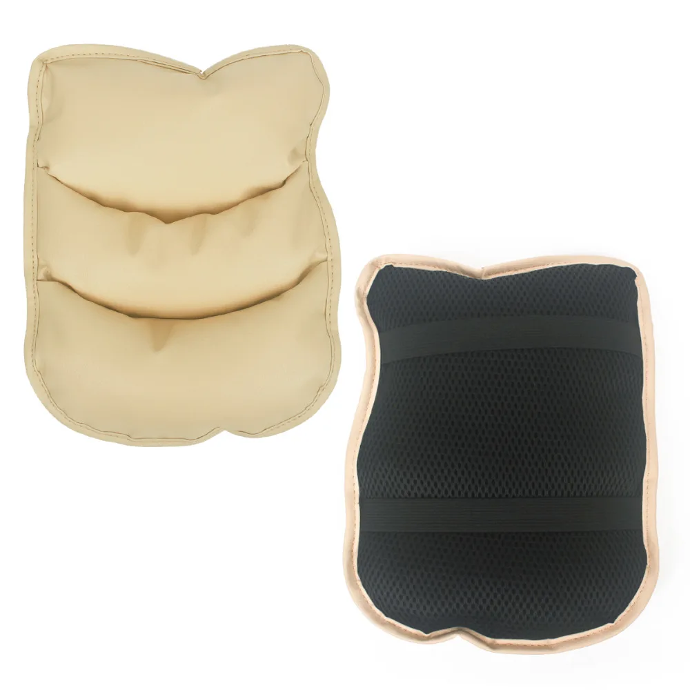 

2pcs Beige Car Center Armrest Mat Console Box Armrest Seat Pad Protective Arm Pad For AMG Mercedes W212 BMW E39 VW PASSAT B6 B7