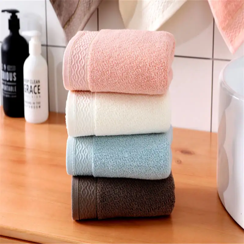 

2019 Towel for Unisex 100% Cotton Face Towel Solid Color Wash Household Soft Hand Towels for Adult 35x75cm Breathable