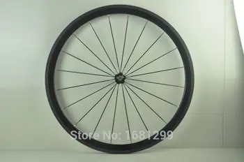 

1pcs 700C 38mm tubular rims Fixed gear Track Road bicycle full carbon fibre bike wheelsets Free ship