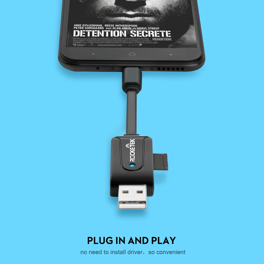 Rocketek usb 2,0 считыватель карт памяти OTG type c адаптер кардридер ...