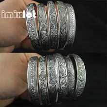 Модные очаровательные браслеты, новые тибетские позолоченные браслеты, очаровательные элегантные круглые браслеты металлические женские ювелирные изделия