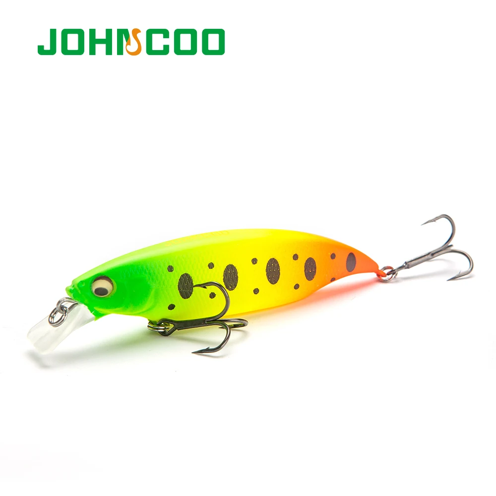 JOHNCOO 1 шт. 2018 жесткая рыболовная приманка 80 мм 10 5 г плавающая Минноу 3D глаза