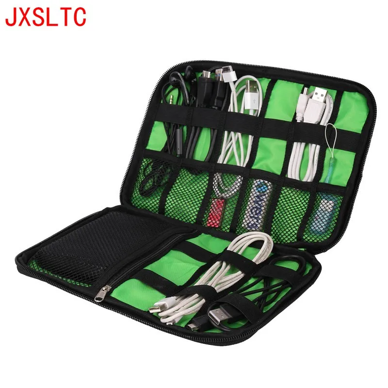 Large Shockproof font b USB b font Cable Earphone Storage Bag Flash Drive Organizer Digital font