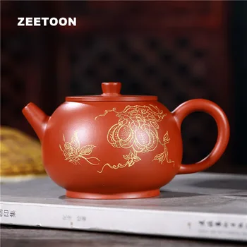 

260cc Authentic Yixing Teapot Butterfly Love Pot Healthy Purple Clay Tea Pot Chinese Teaware Kettle Tea maker Vintage Home Decor
