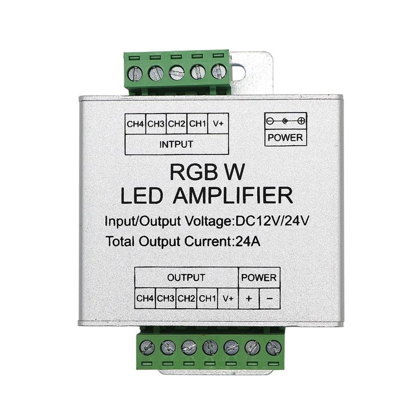 SZYOUMY LED RGBW/RGB усилитель постоянного тока 12 24 в 24a 4 канальный выход Светодиодная