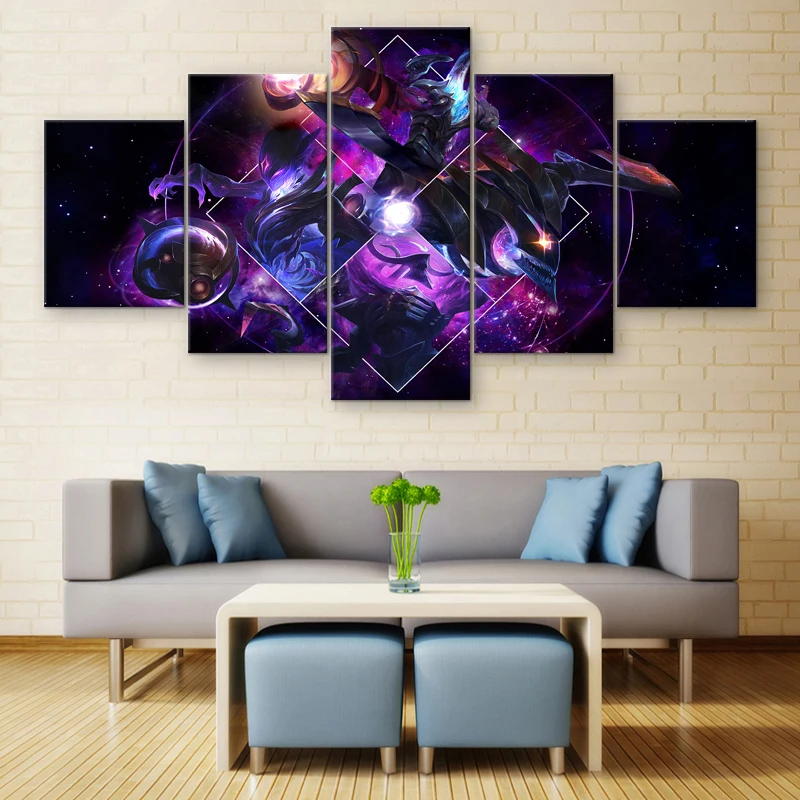 5-Pieces-Canvas-Printed-Dark-Star-Character-Home-Decor-Canvas-Painting-Pictures-League-of-Legends-Wall (2)