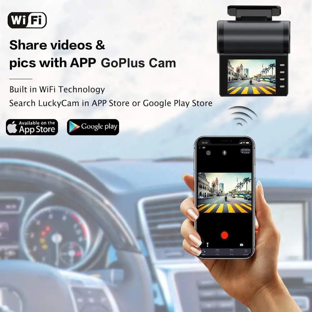 Conkim видеорегистратор Автомобильная камера WIFI DVR gps Logger 1080 P Full HD регистраторы 2 0
