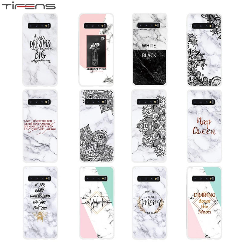 

Marble Soft TPU Note10plus Cover Case For Samsung Galaxy Note 10 9 8 S8 S9 S10 E Plus S7 Edge M10 M20 M30 M40 Coque Shell Bag