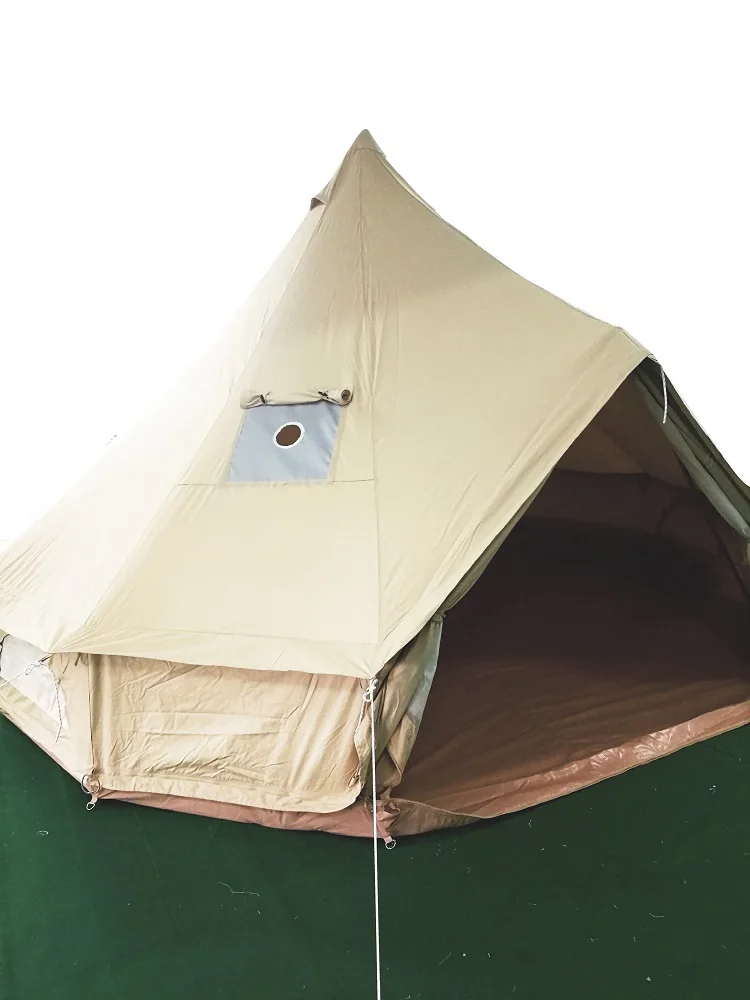DANCHEL наружный звонок палатка с двойными стенками, с верхней частью дымохода плита куртка, полноячеистая сеть вокруг, защита от плесени доказательство водонепроницаемый