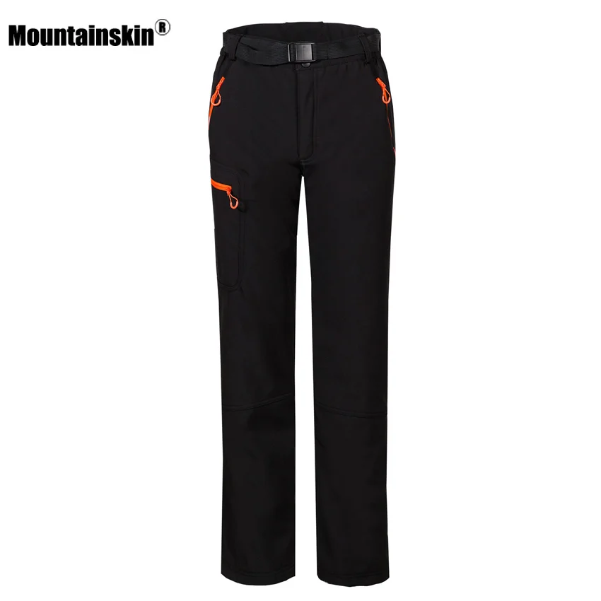 De invierno Softshell Pantalones deportiva al aire libre senderismo trekking camping escalada esquí térmica femenina Pantalones vb043