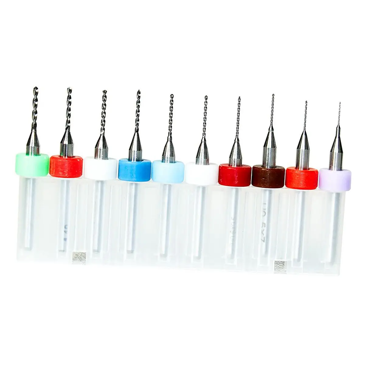

10 Pcs 0.3mm-1.2mm PCB Print Circuit Board Tip Spiral Flute Carbide Micro-Drill Bits For Dremel PCB jewelry Making CNC Engravi