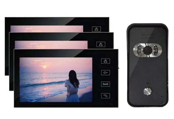 

XinSiLu 7" Wired Video Door Phone Audio Visual Intercom Entry System 1V3 For Villa House
