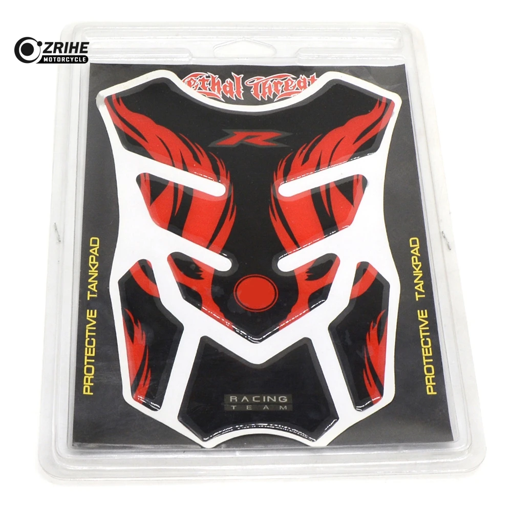 Universal Motorcycle Decal Gas Oil Fuel Tank Pad Protector Skull Racing Stickers For Yamaha Suzuki