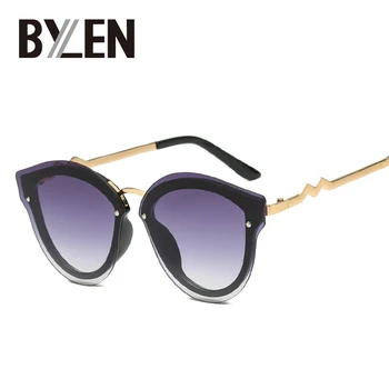 

Fashion Sunglasses Vintage Cat Eye Sun Glasses For Women Brand Designer Flat Panel Eyeglasses Gradient Lens Shades UV400