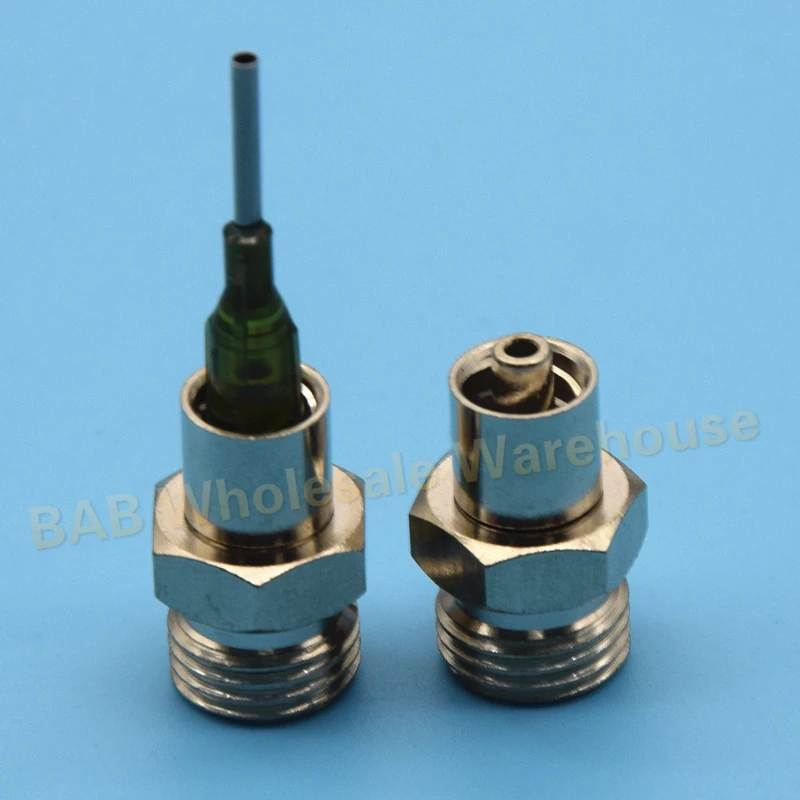 

locking head luer lock adapter screw end G1/8,G1/4, M5*1,M6*1,M8*1,M10*1, M12*1 optional for automatic dispensing valve