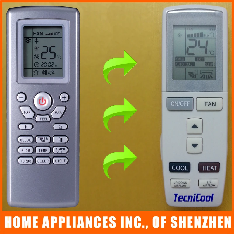 QUIETSIDE Air Conditioner Remote Control YAD1F Compatible For YT1F