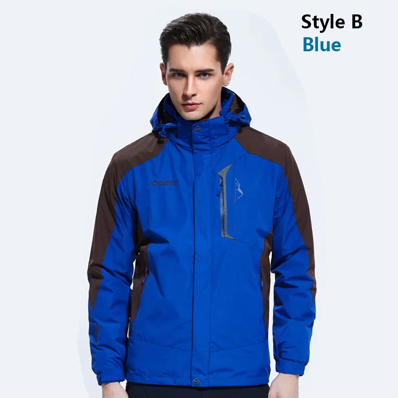 Новинка, зимняя мужская куртка для улицы, теплая ветровка, водонепроницаемая, для спорта на открытом воздухе, Походов, Кемпинга, альпинизма, рыбалки, мужская куртка 1611A