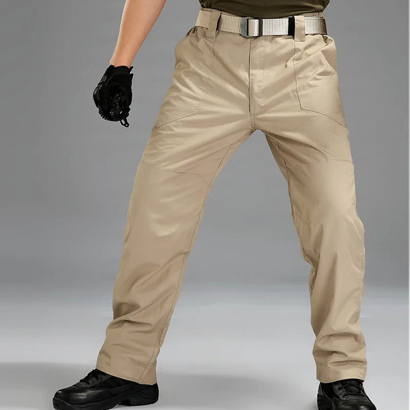 Высококачественные уличные зимние тактические брюки для мужчин, Походные штаны для альпинизма - Цвет: Хаки