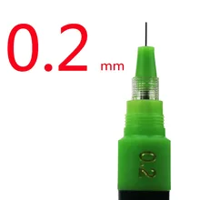 10 шт./партия, 0,2 мм, Профессиональная инженерная ручка, перезаряжаемая игла для чернил, ручки, эскиз, ручка для рисования, техническая ручка, офисные принадлежности