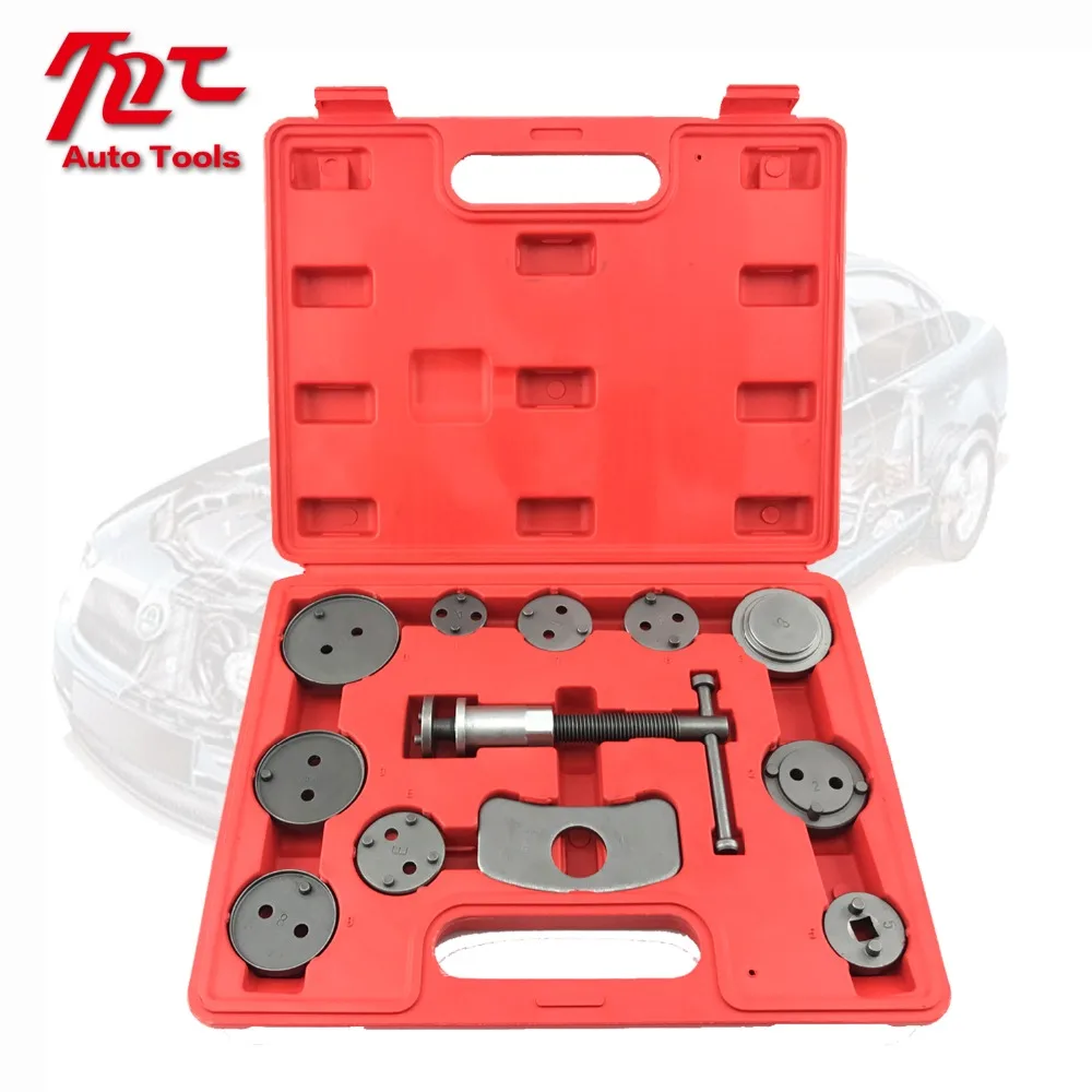 

12pcs Universal Car Disc Brake Caliper Wind Back Brake Piston Compressor Tool Kit For Most Automobiles Garage Repair Tools