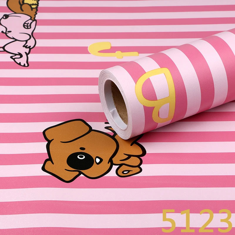

New kids cartoon dog PVC vinyl glue waterproof child baby bedroom TV back door furniture wardrobe desktop wallpaper wall sticker