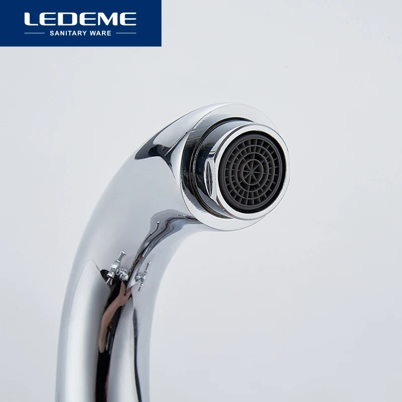 LEDEME Смеситель для умывальника латунь Цвет: хром L1011|basin faucet|waterfall faucetbathroom faucet |