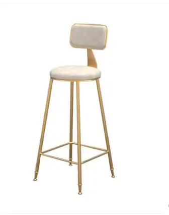 Железный арт-барный стул современный и контрактный семейный стул спинной еды стул кафе-бар кресло барный стул