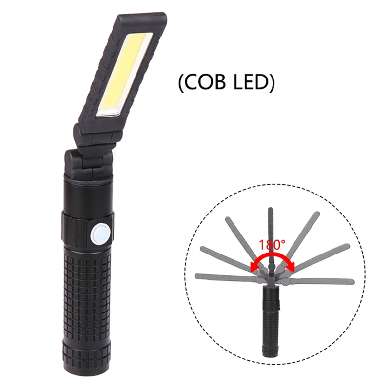 

3 In 1 T6 COB LED Work Light USB Rechargeable Flashlight 3 Modes Torch Set for Outdoor Car Repair HVR88