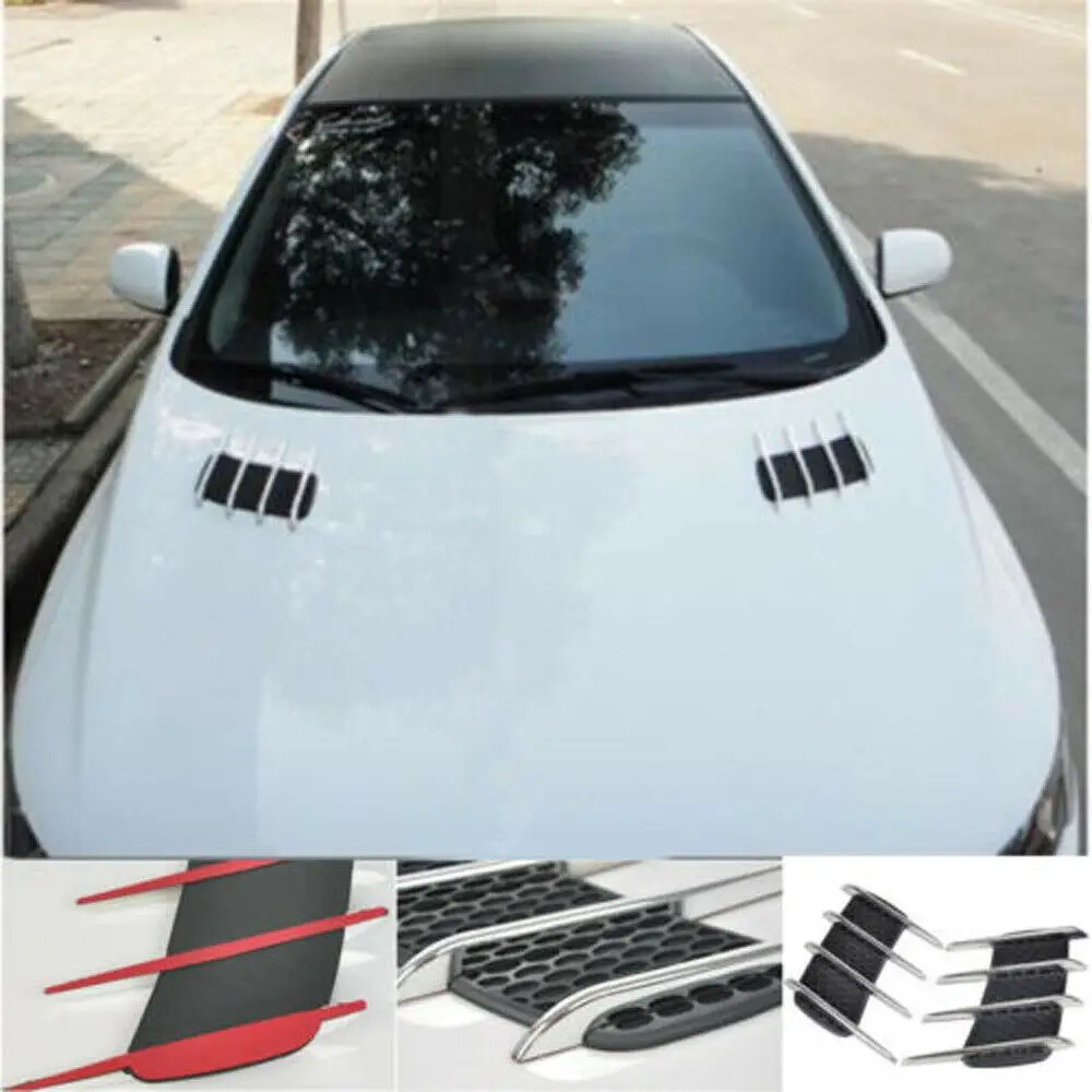 

Auto Car Air Intake Flow Vent Fender Decorative Hood Side Air Net Door Sticker