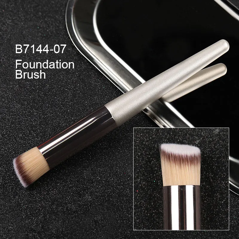 ROSALIND набор кистей для макияжа, набор хайлайтеров, косметическая пудра для макияжа, подводка для глаз, тени для век, профессиональная щетка для чистки инструмента - Handle Color: B714407