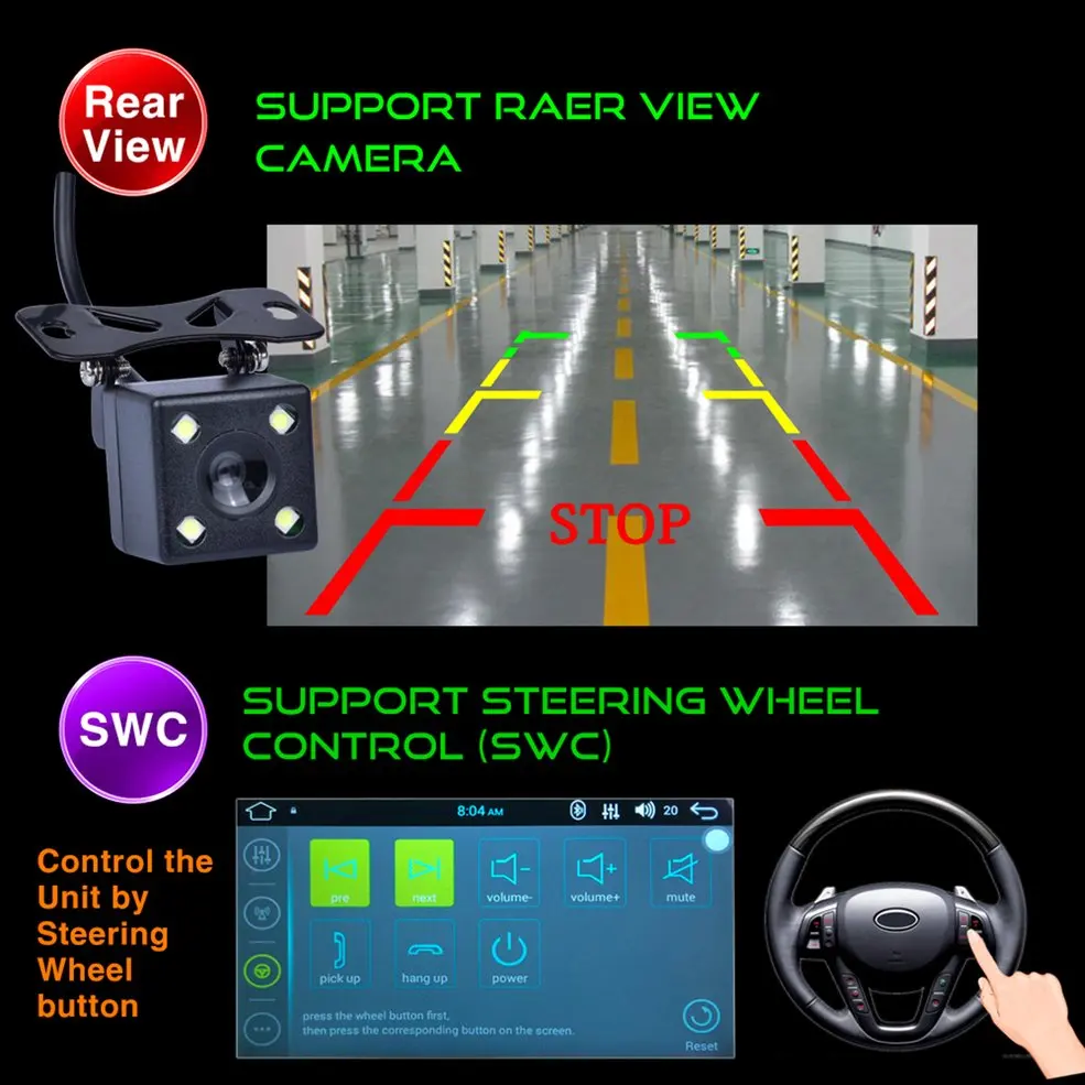 

7740 2 Din Car MP4/MP5 Player 7inch Touch Screen With Radio GPS Function SD USB AUX Rear View Steer Wheel Control Car Player